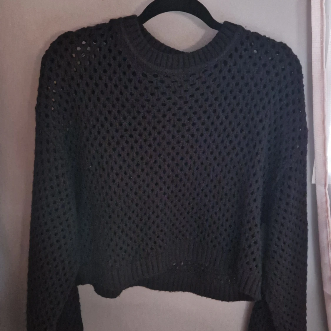 Svart stickad tröja Divided H&M