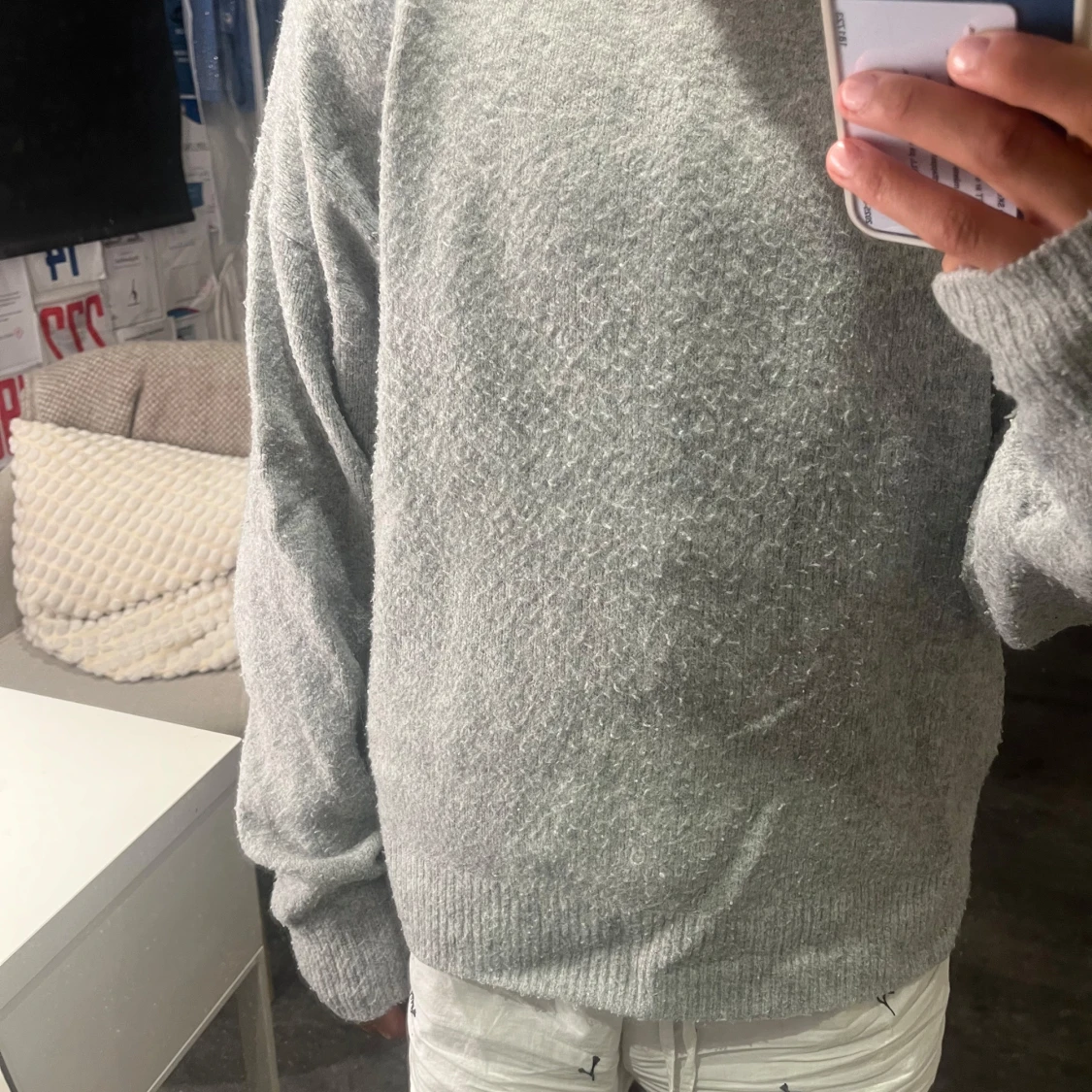 Grå stickad tröja från H&M - 3