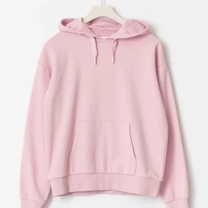 Ljusrosa hoodie med huva och ficka - Jättefin rosa hoodie från Gina Young💕