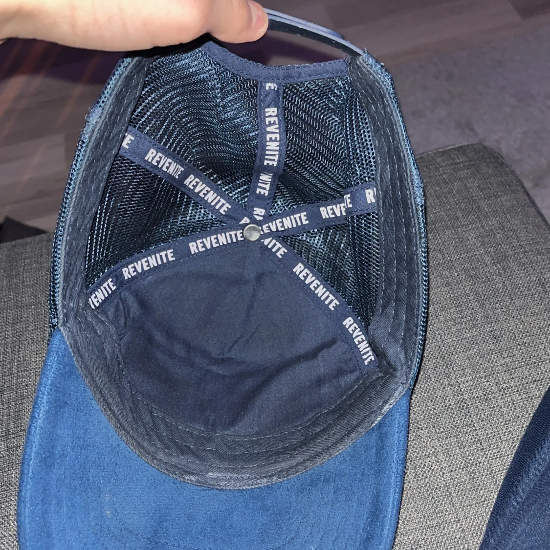 Blå keps med tryck från Revenite - 3