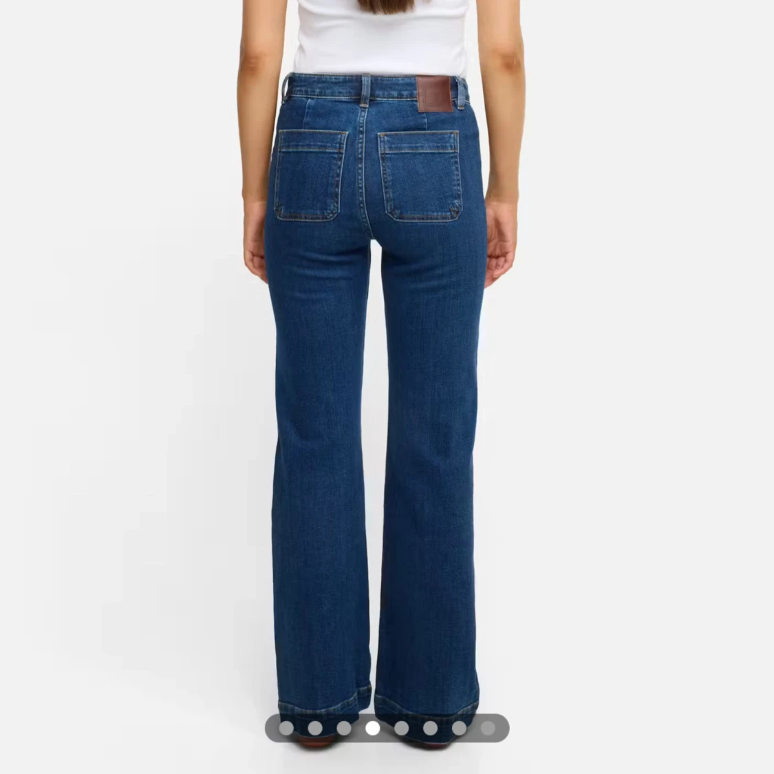 Blå bootcut jeans - 2