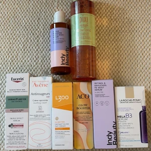 Hudvårdsprodukter, helt nya  - Helt nya produkter såsom serum, toner, face mist och dagkrämer från kända märken som Indy Beauty, Pixi, Eucerin, Avène, L300, ACO och La Roche-Posay. Säg till vad du är intresserad av så löser jag en separat annons för den produkten! Jag vill ca 50-60 % av nypris eftersom det är oöppnade förpackningar. Det blir 100 kr per produkt förutom La Roche-Posay som jag vill ha 400 kr för. 