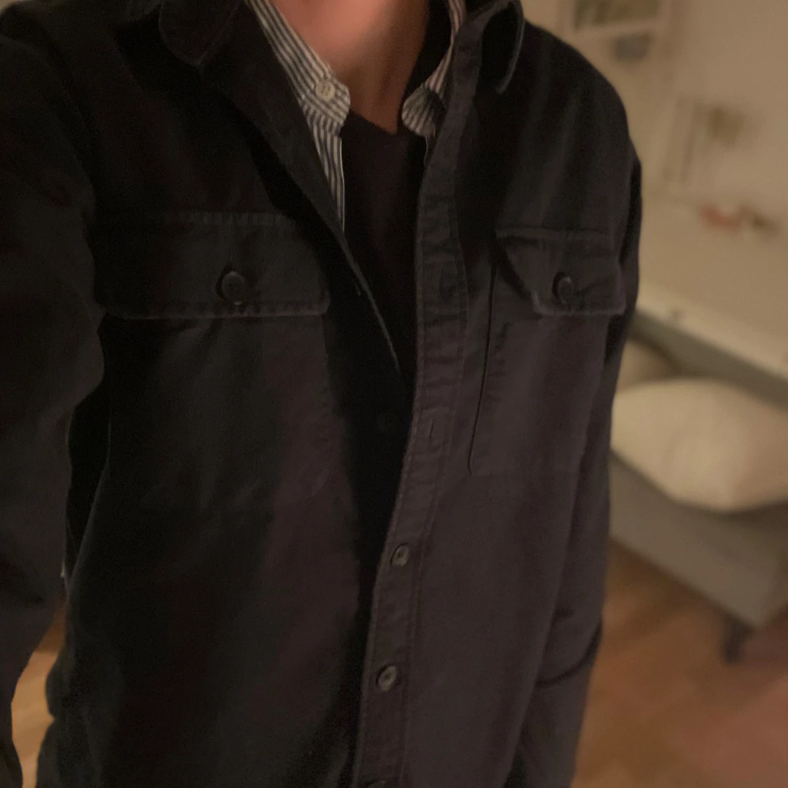 Mörkblå overshirt