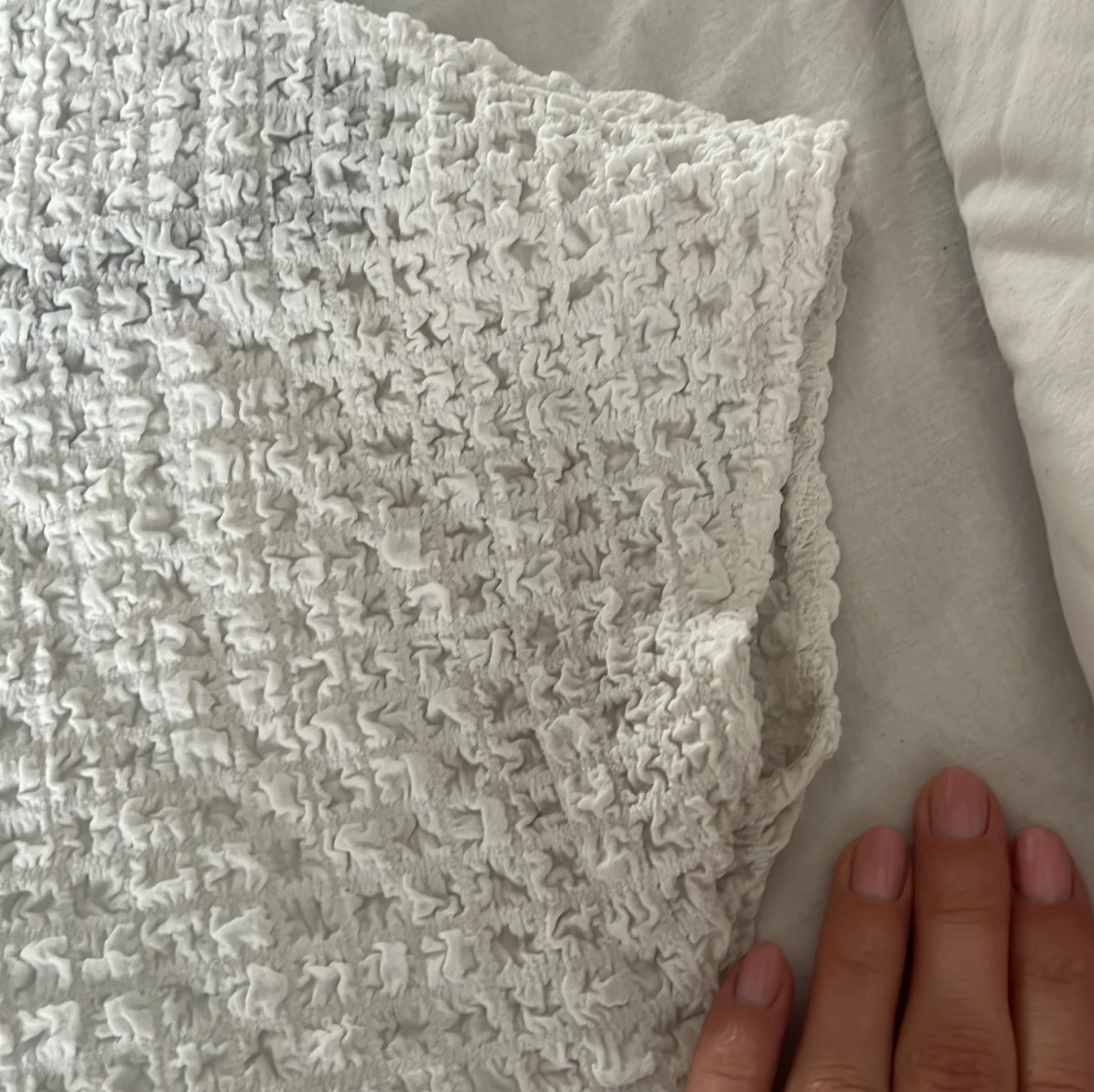 Vit strukturerad topp från Zara - 2