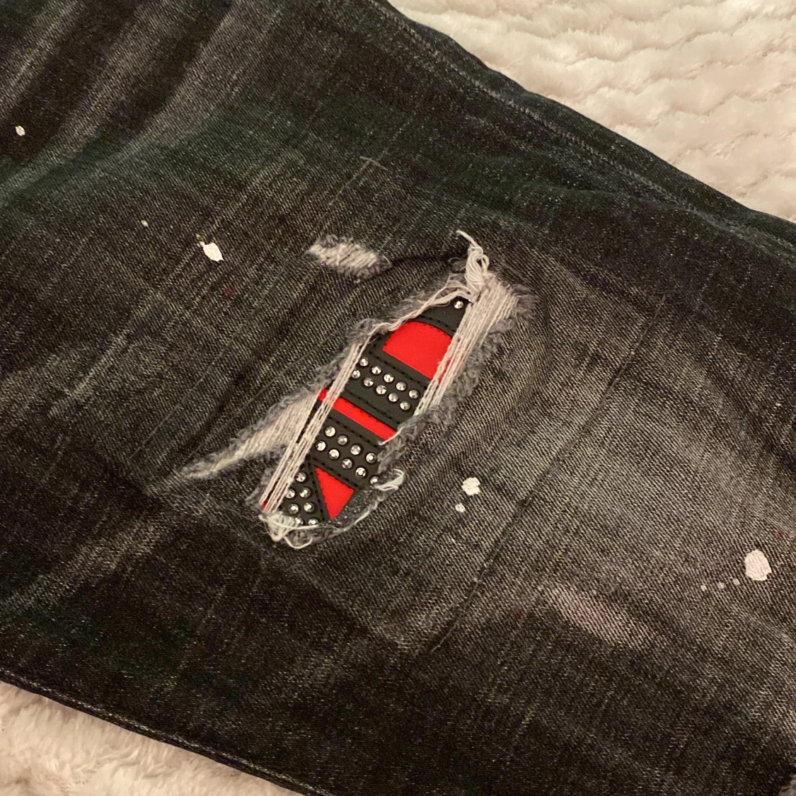 Svarta slitna jeans från Dsquared2 - 4