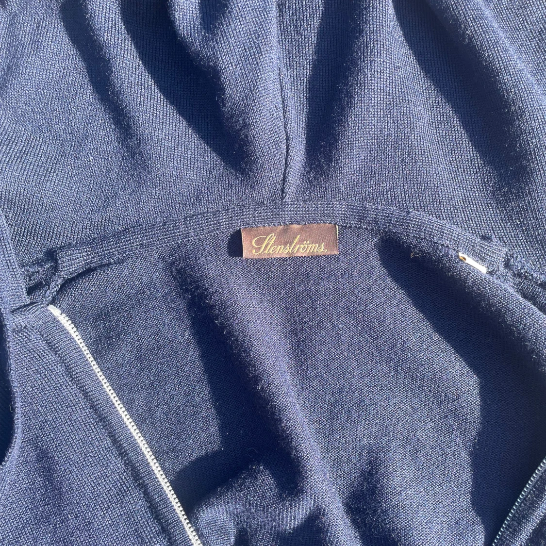 Stickad hoodie (stenströms) - 3