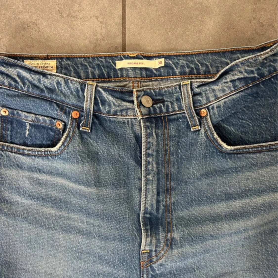 Levi's Ribcage Bell blå jeans - 4