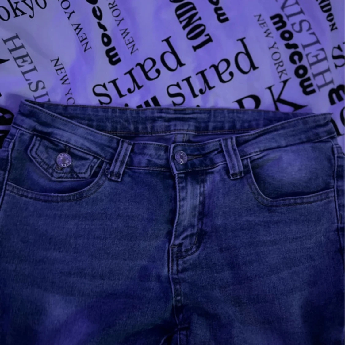 Blå jeans - S - 2