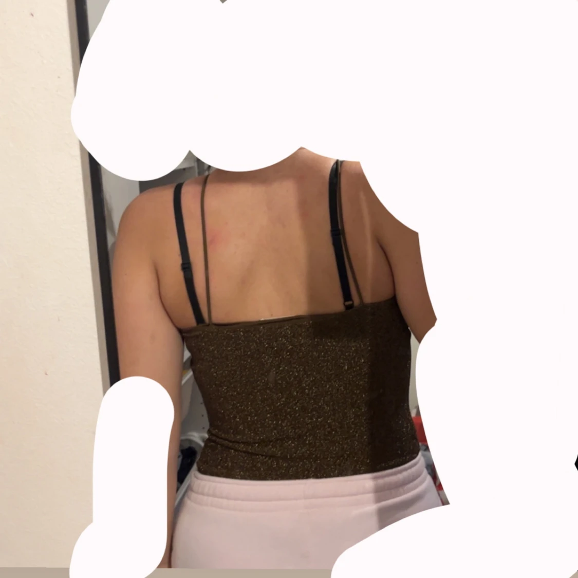 Glittrig brun body H&M - 2