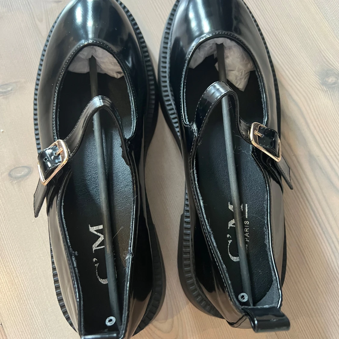 Svarta Mary Jane ballerinaskor C.M Paris - 2