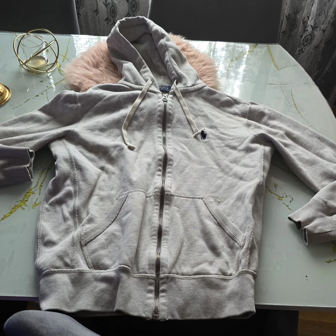 Grå hoodie från Polo Ralph Lauren