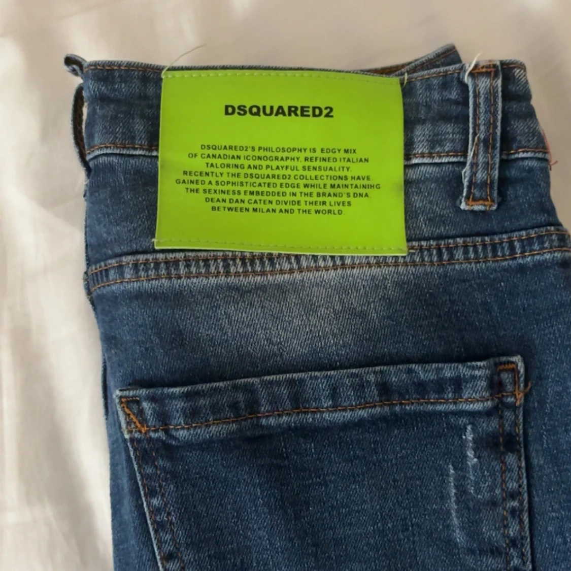 Dsquared2 blå jeans med slitningar - 2