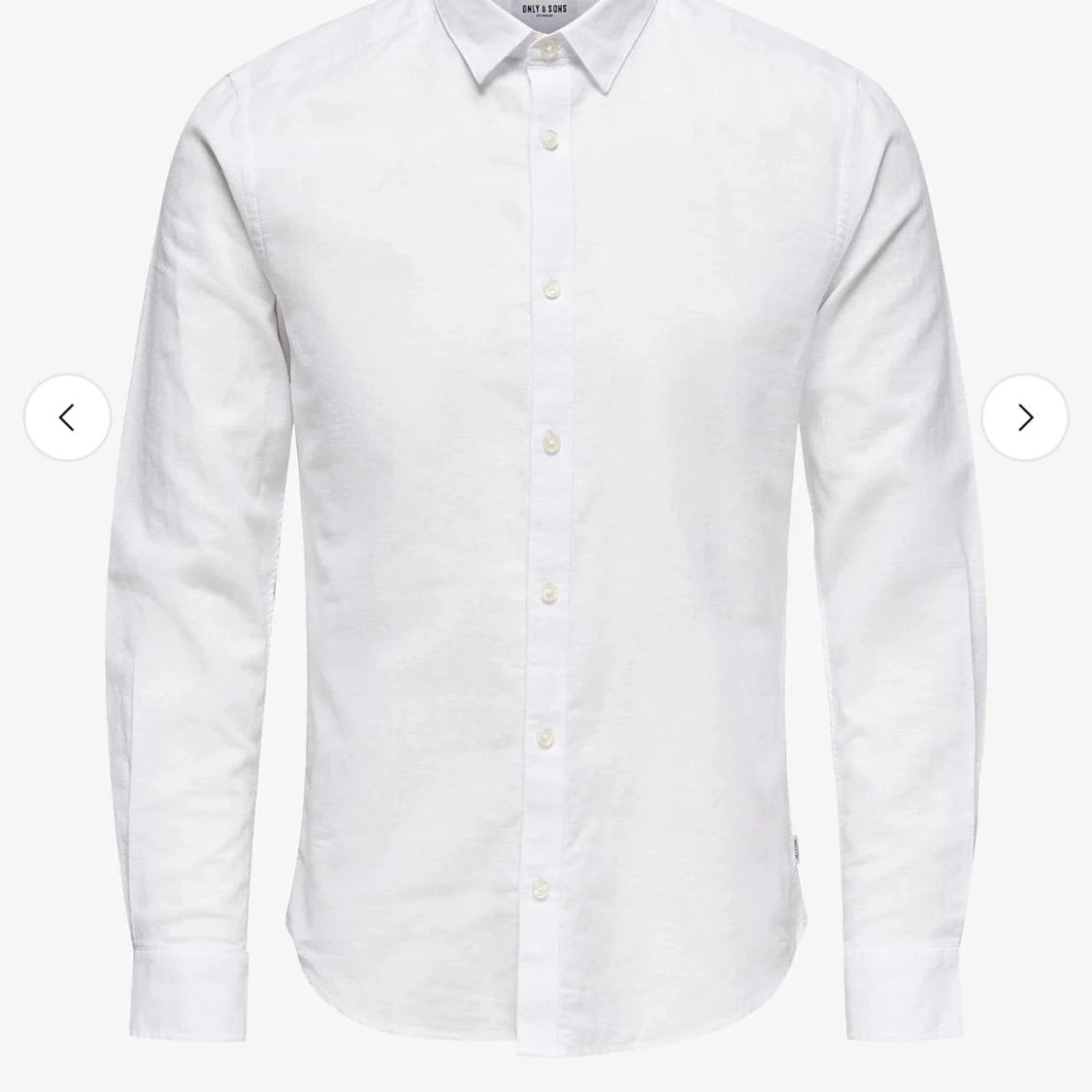Vit linneskjorta från Only & Sons