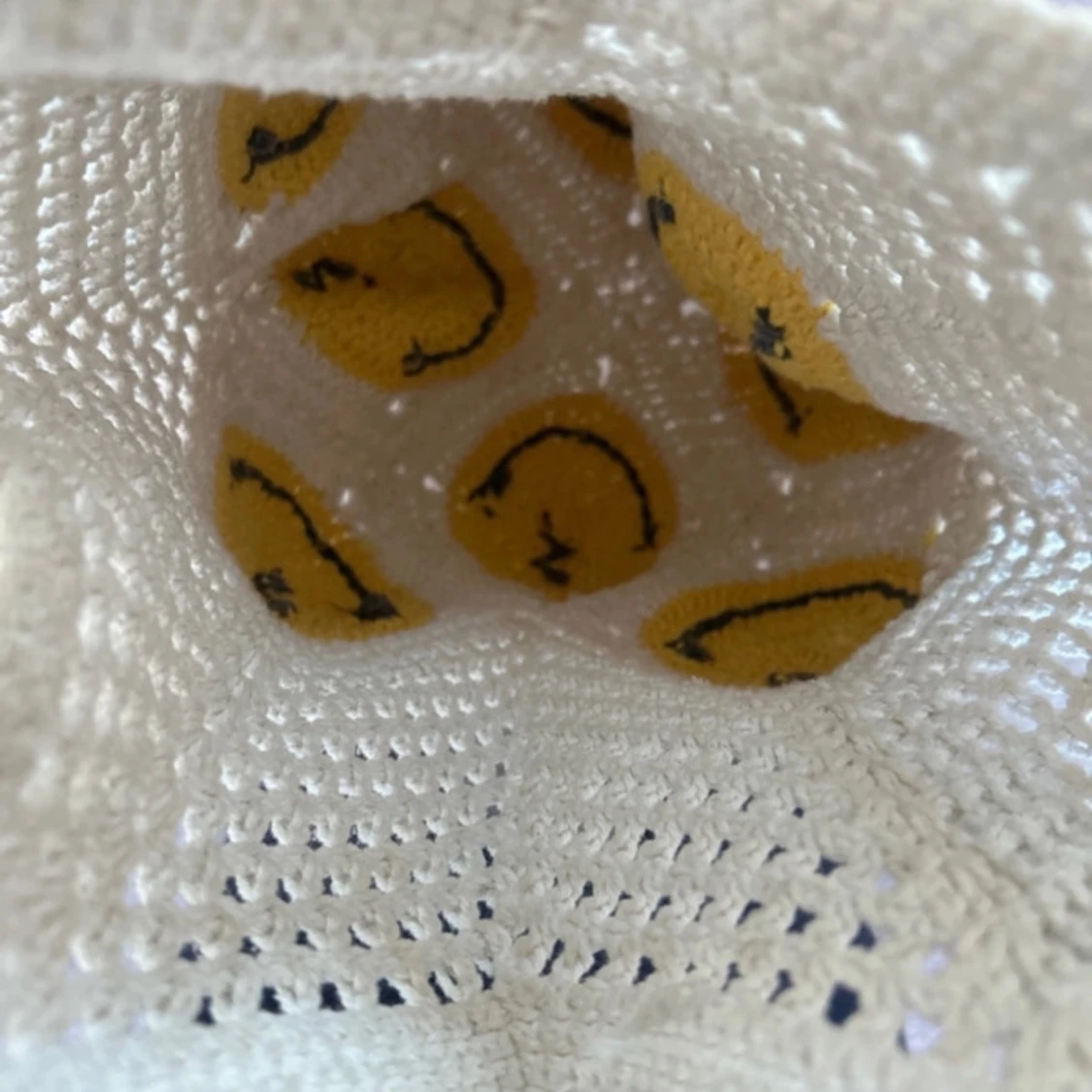 Handgjord väska från Thailand med smileys - 3