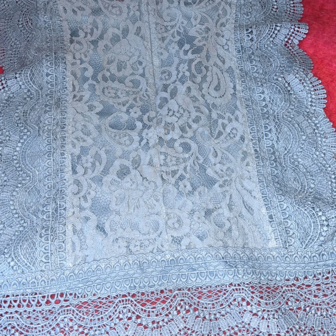 Blå spetsblus från ONLY - 1