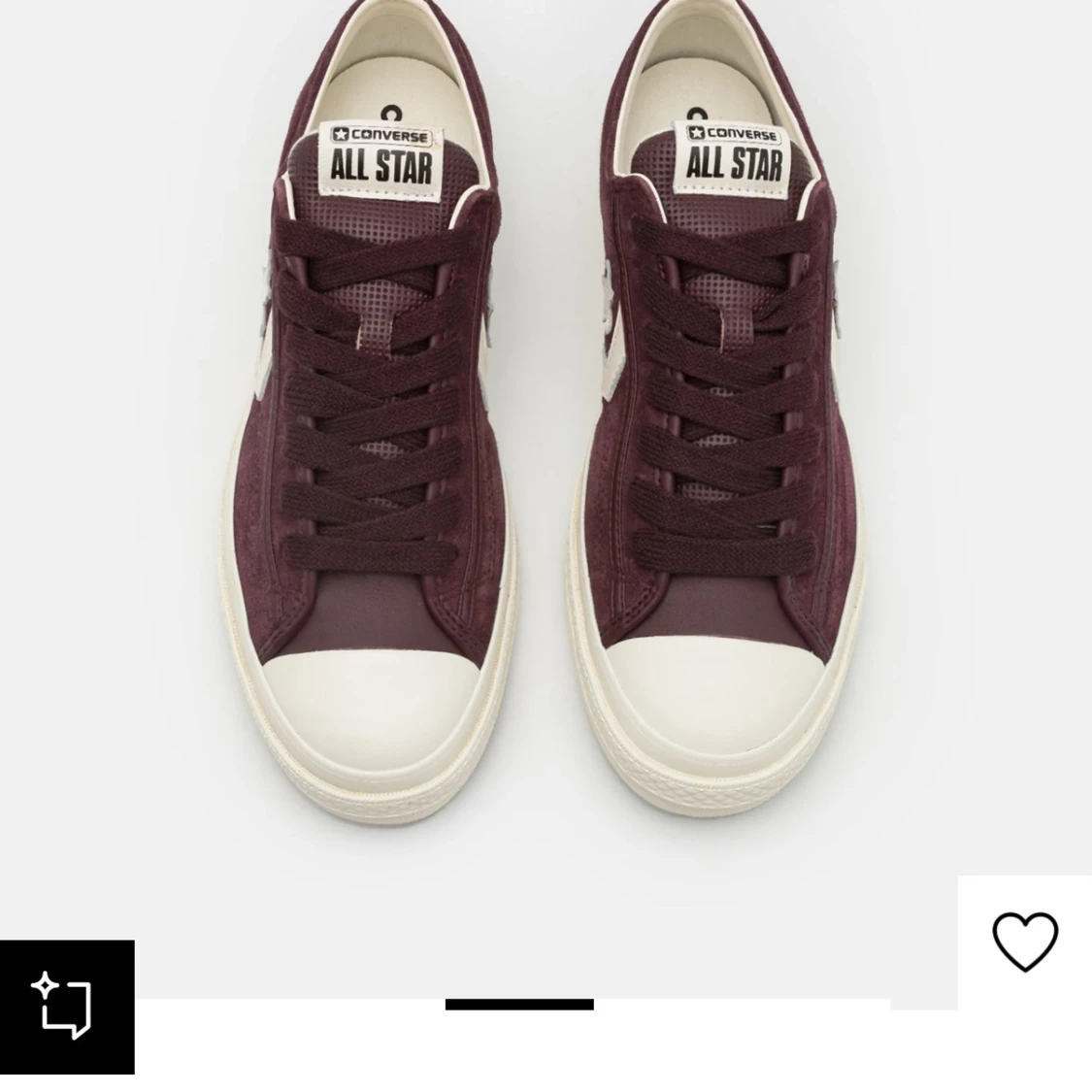 Vinröda sneakers från Converse - 3