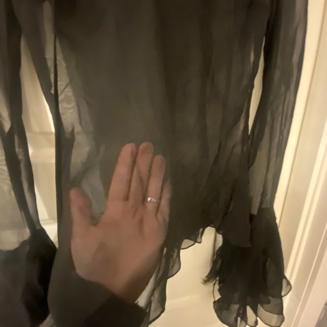 Svart transparent blus från ONLY - 1