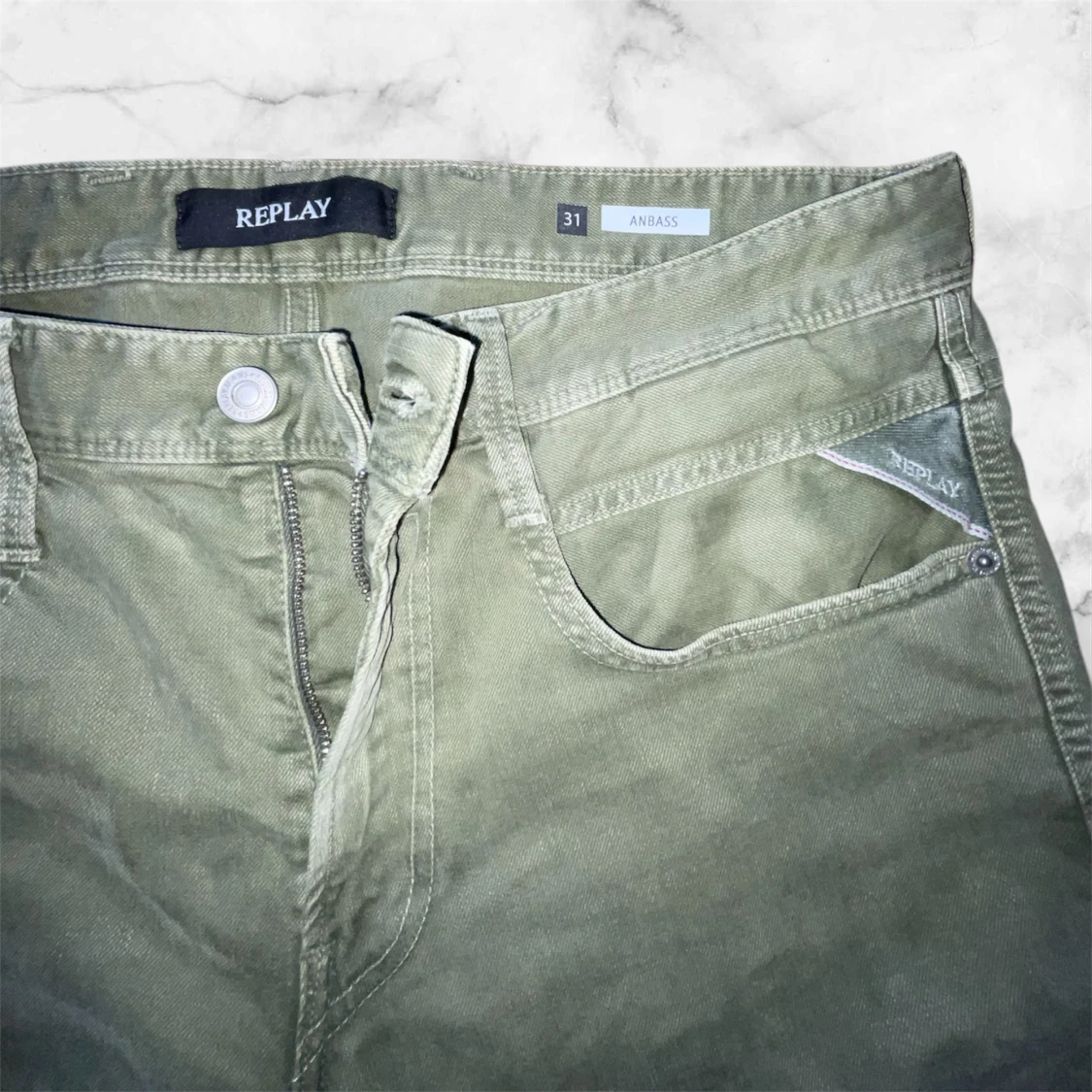 Replay Anbass gröna jeans - 1