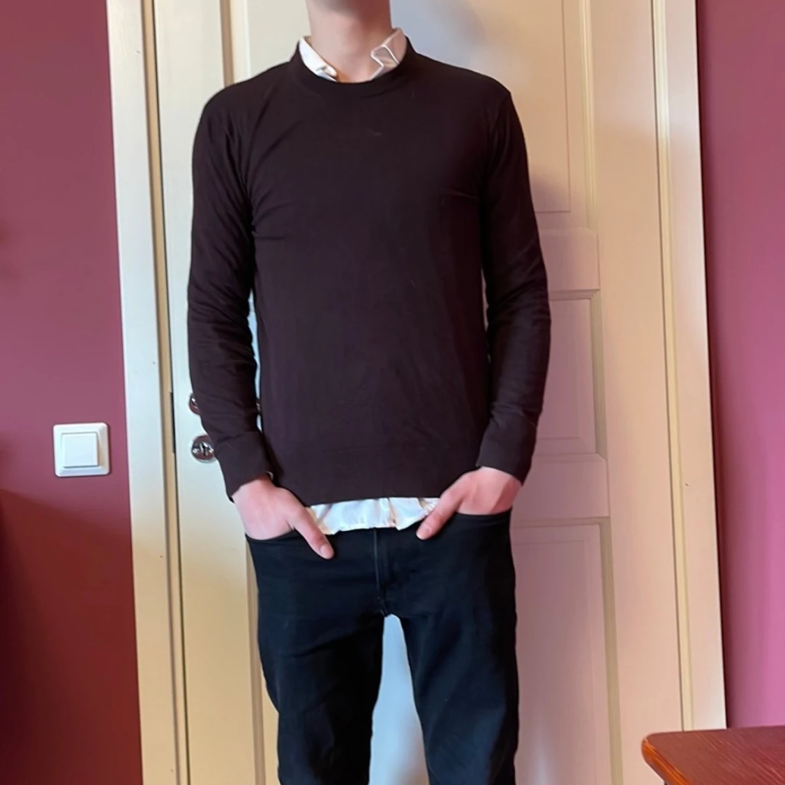 Brun långärmad tröja