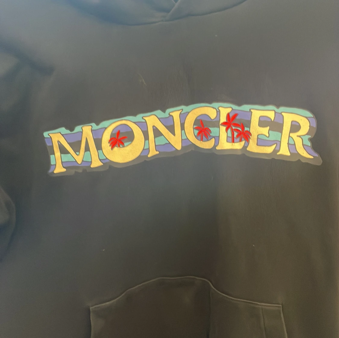 Mörkblå hoodie från Moncler - 4