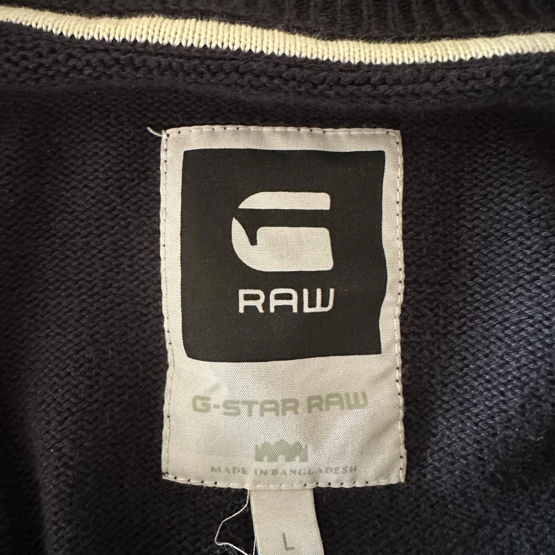Mörkblå tröja med dragkedja från G-Star RAW - 2