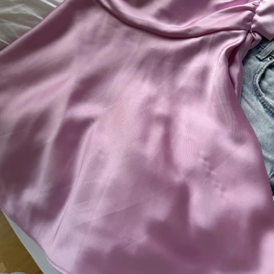 Zara satin klänning  - 4