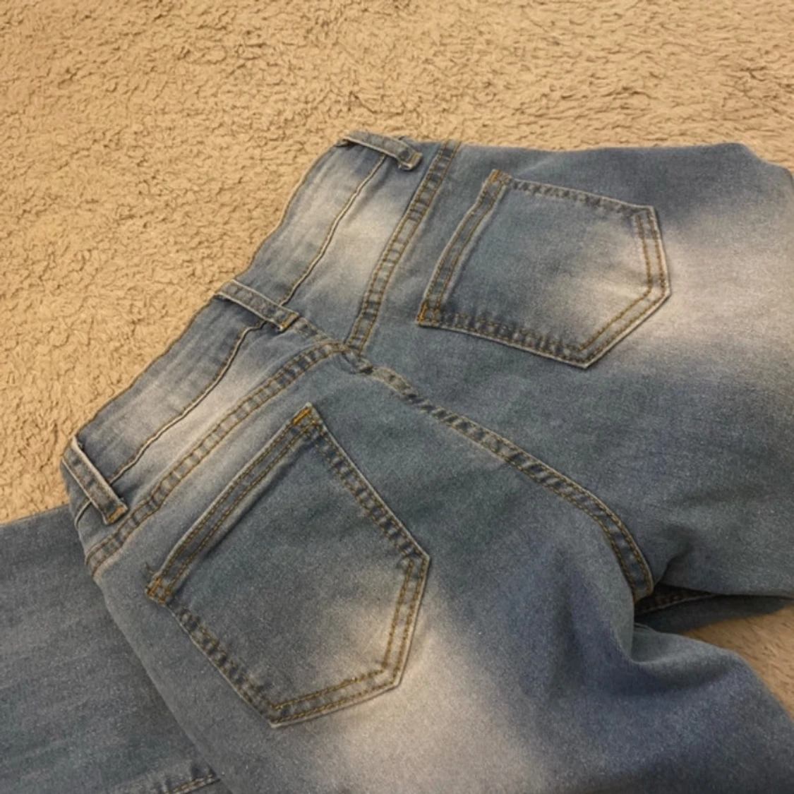 Blå bootcut jeans - 2