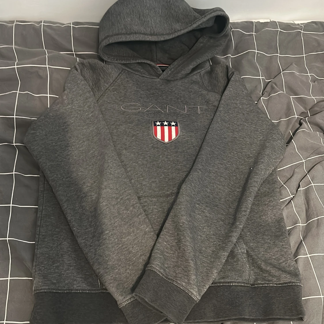 Grå hoodie från GANT
