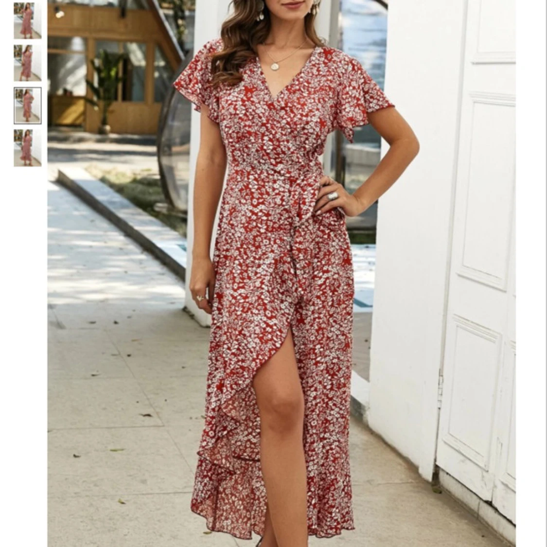 🍒Omlottklänning med volanger🍒 - 1