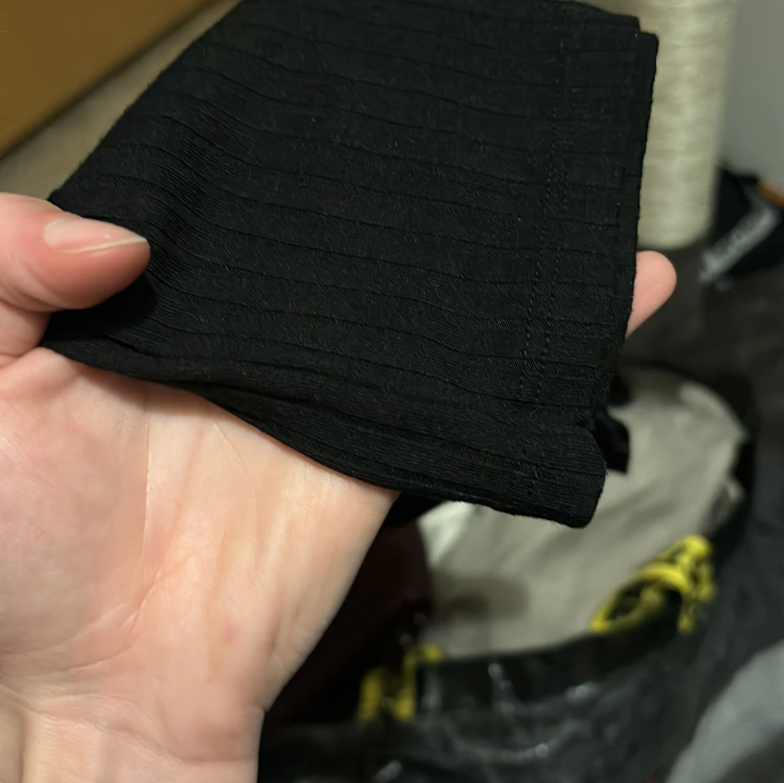 Svart ribbad kort klänning  NA-KD - 3