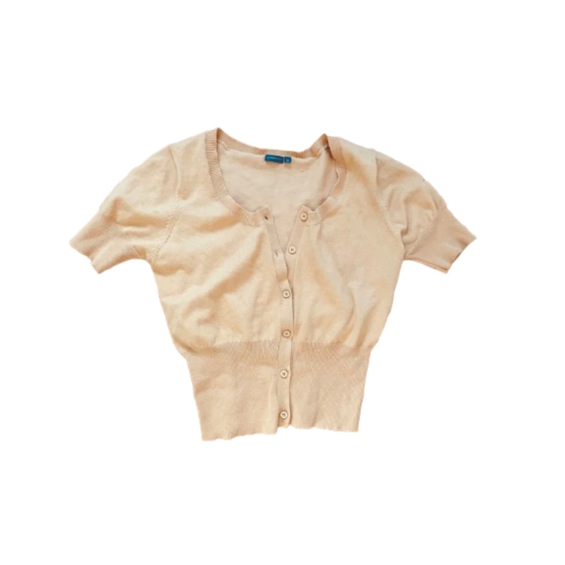 Gul kortärmad kofta med knappar