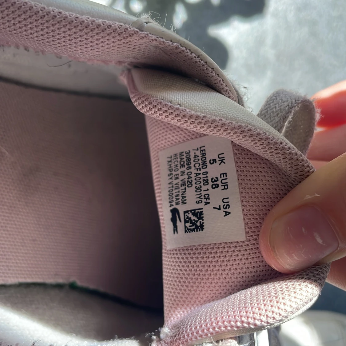 Vita/rosa Lacoste sneakers - 4