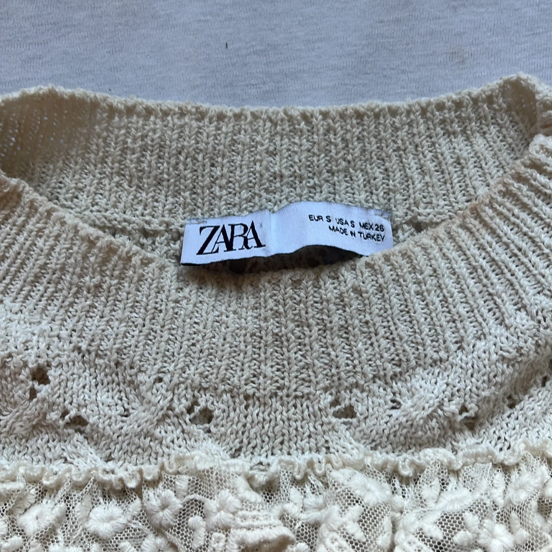 Stickad zara topp - 3