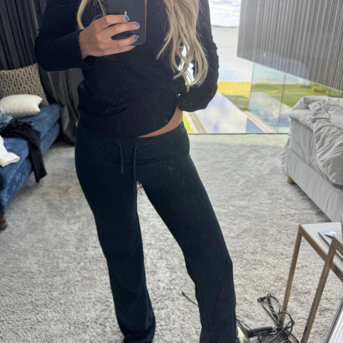 Blå mjukis byxor  - 2