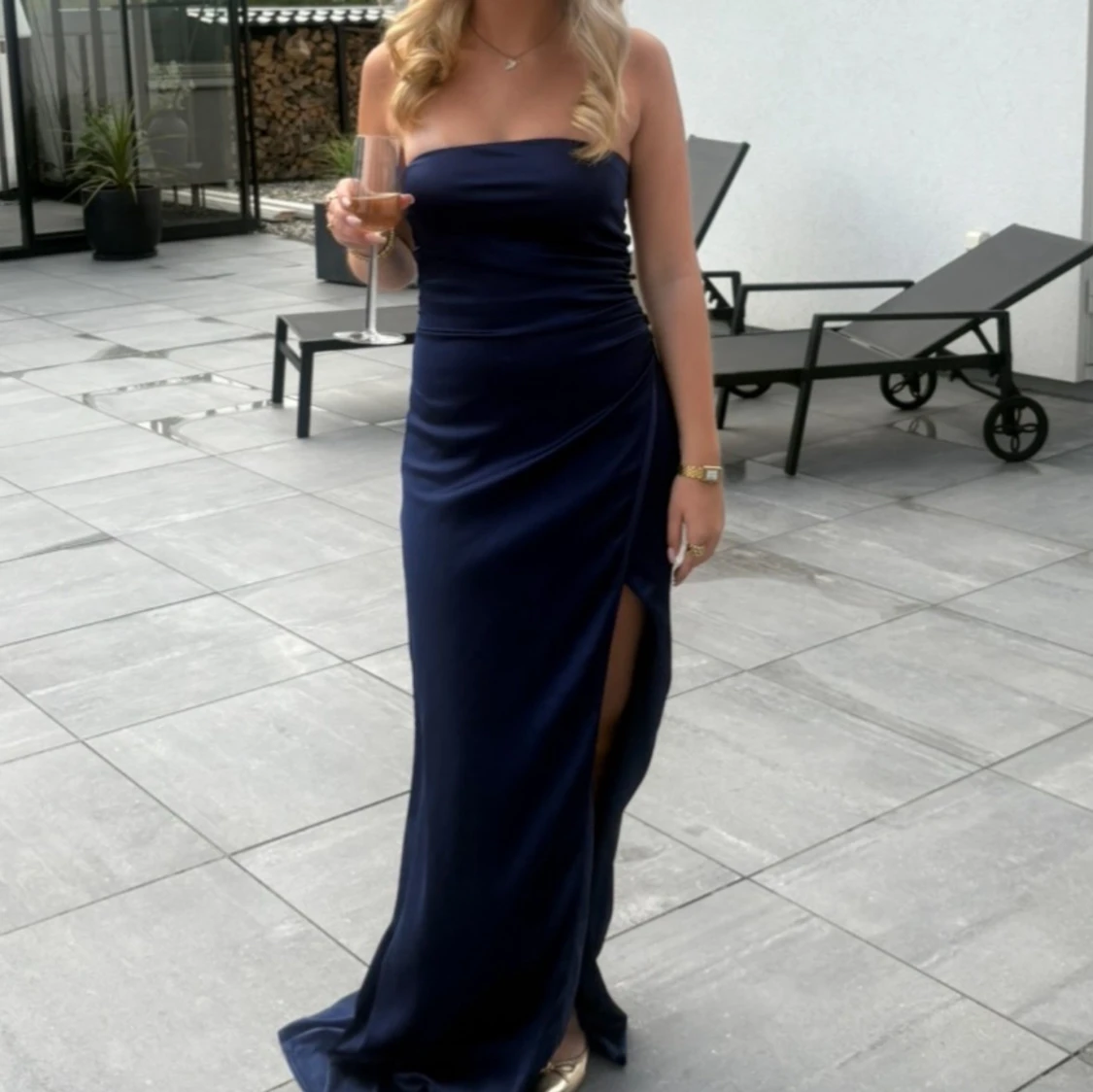 Blå balklänning  - 1