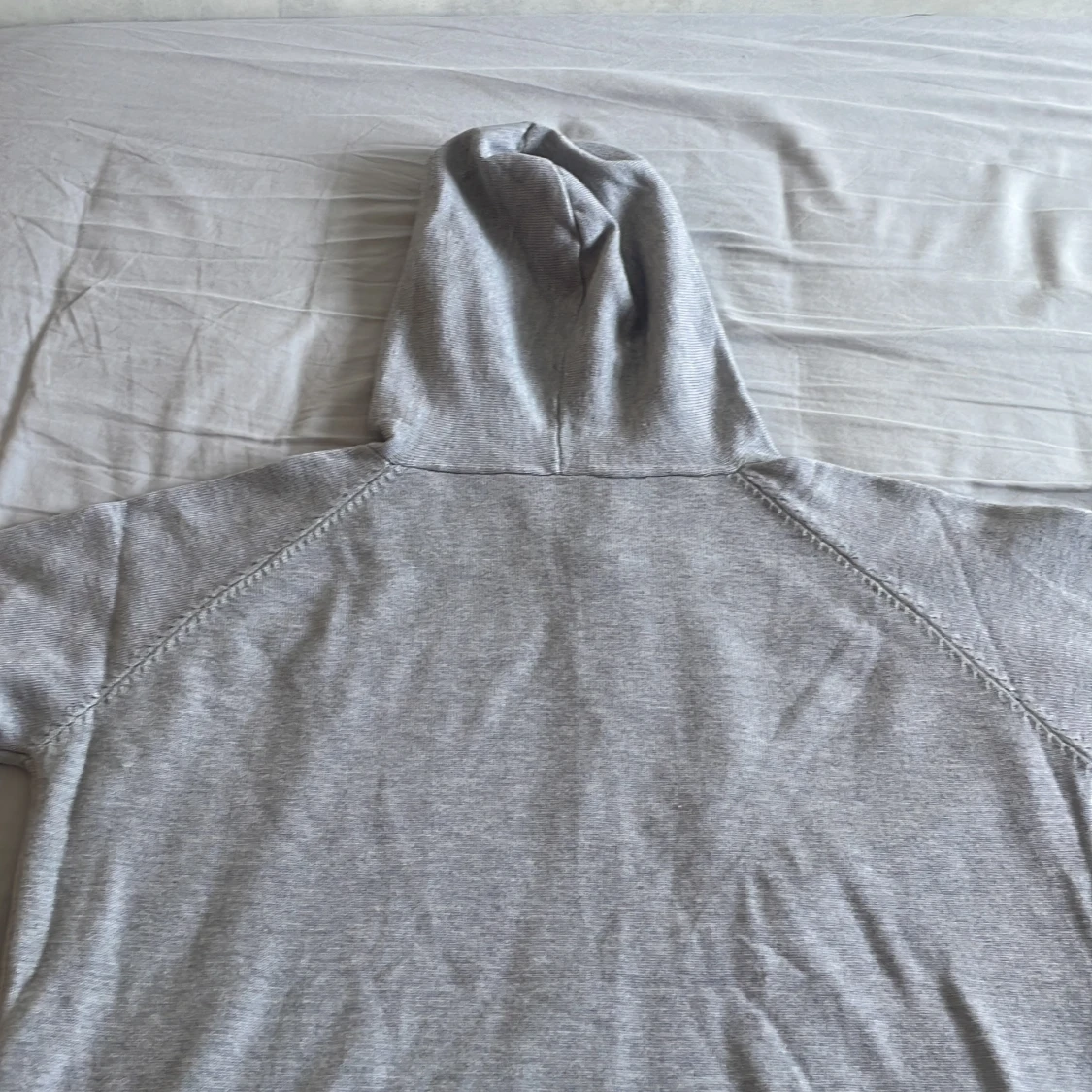 Merinoull hoodie grå - 1