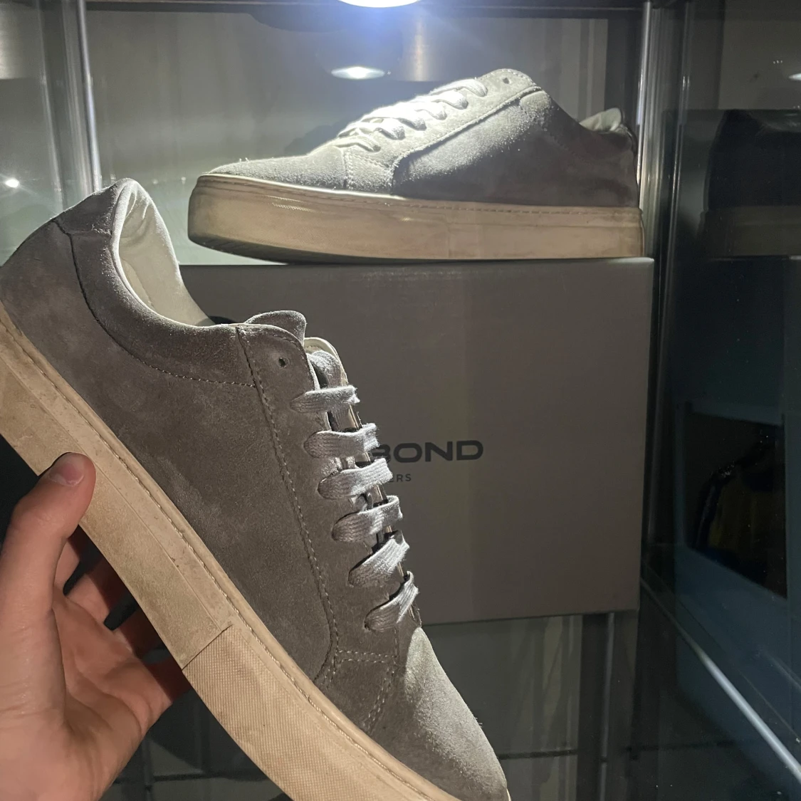 Grå mockasneakers från Vagabond - 2