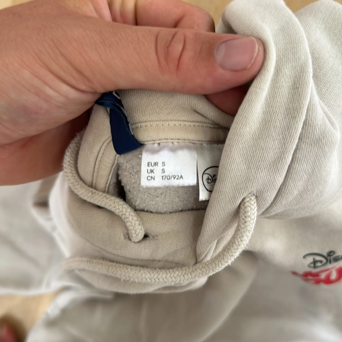 Beige Disney Mickey Mouse hoodie S - 2