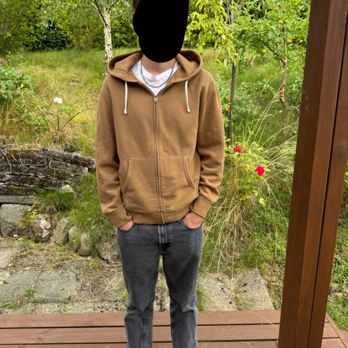 Beige hoodie från Polo Ralph Lauren M