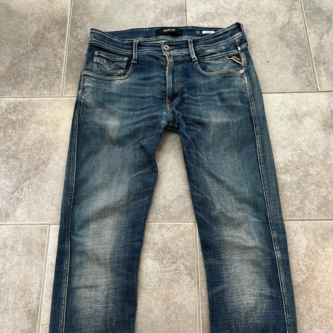 Replay Anbass blå jeans herr