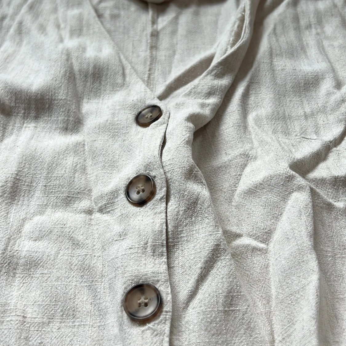 Beige linnen jumpsuit från H&M - 1