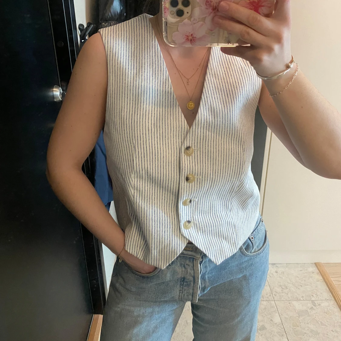 Randig väst från Zara