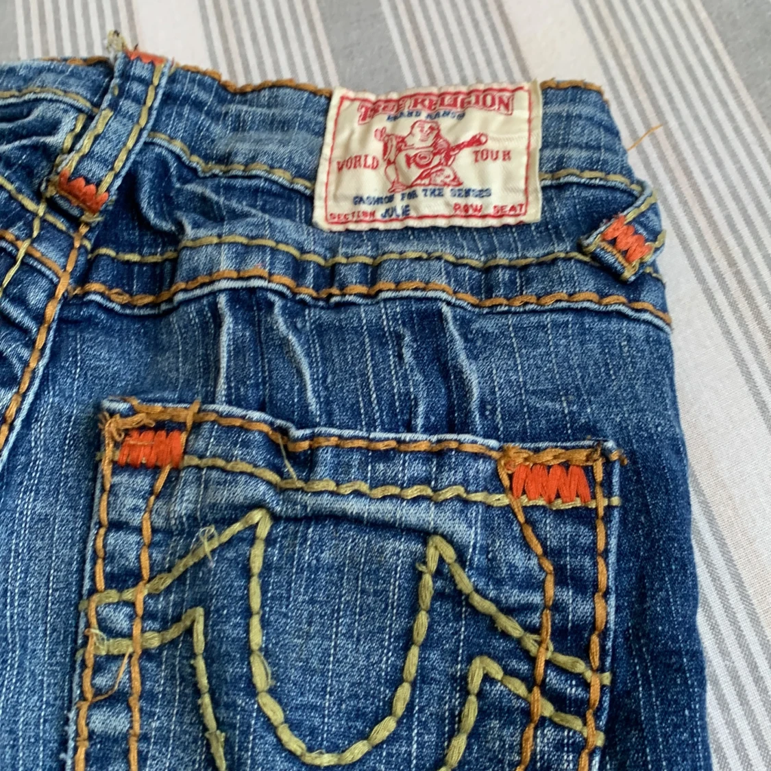 Blå jeansshorts från True Religion - 3