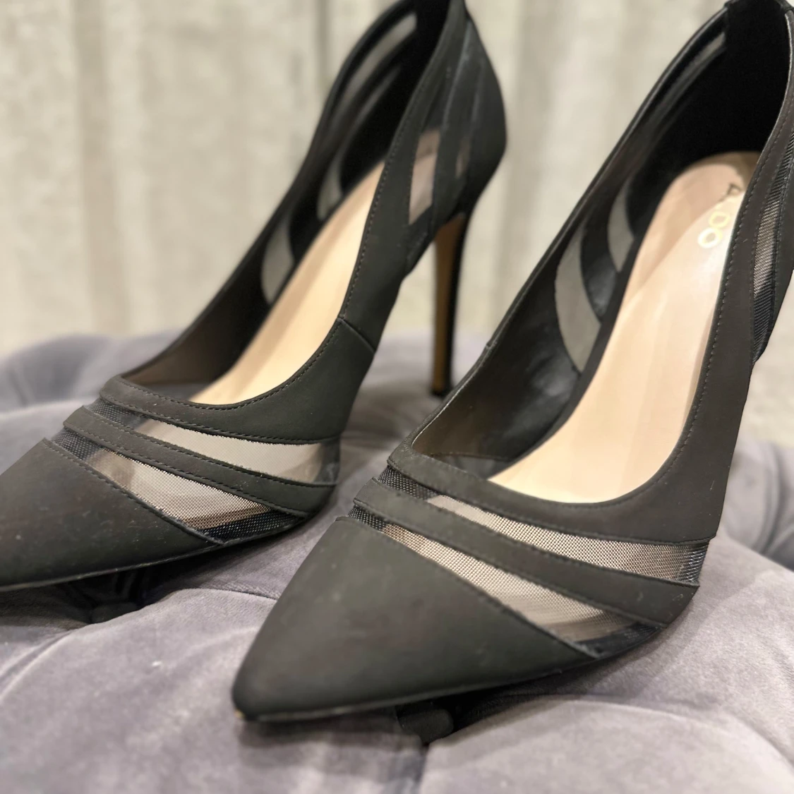 Svarta pumps med meshdetaljer från ALDO - 2