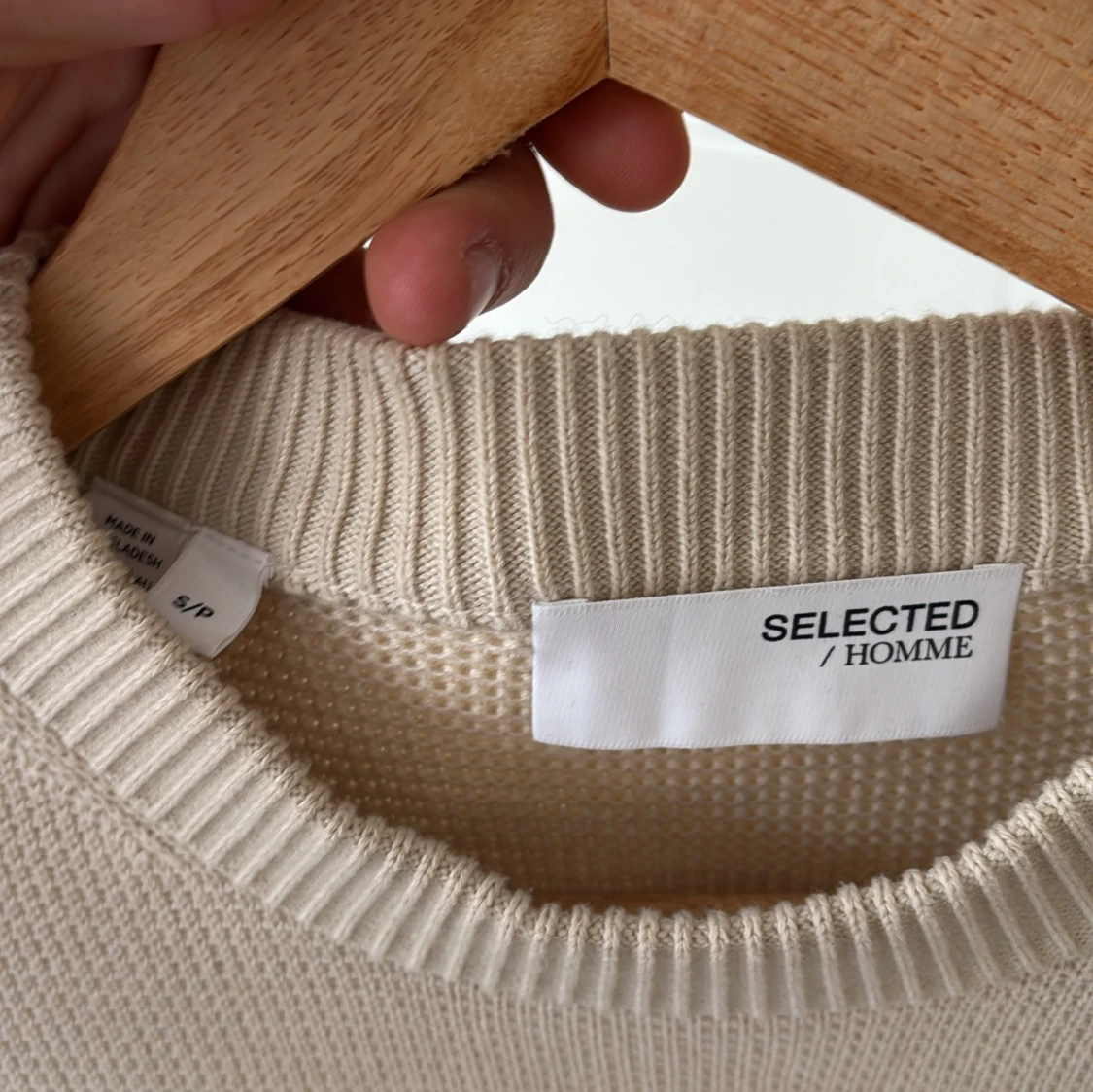 Beige stickad tröja från Selected Homme - 2