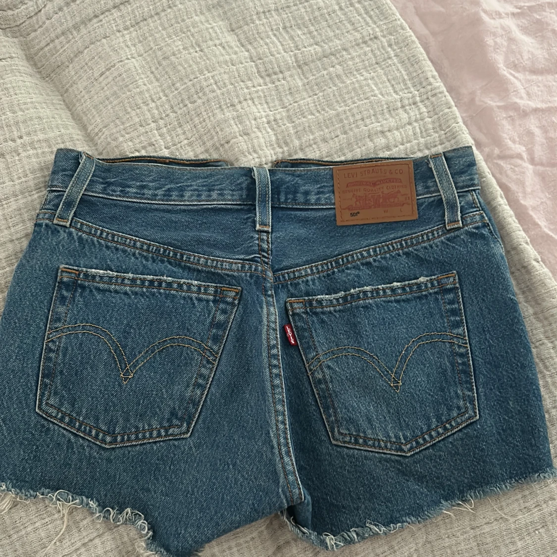 Blå jeansshorts från Levi's 501 - 1