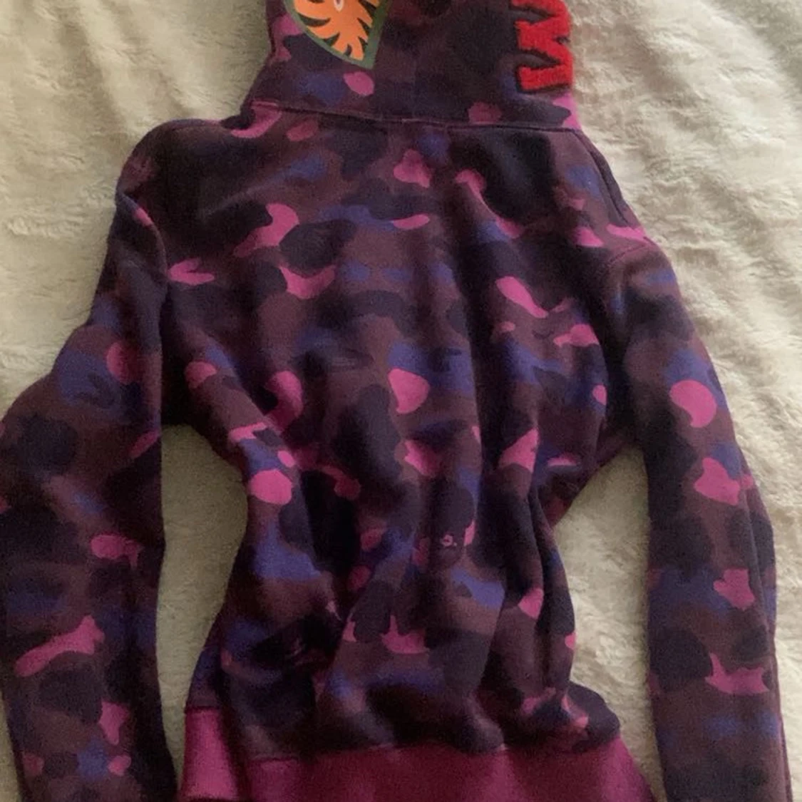 Lila camo zip hoodie från BAPE - 4