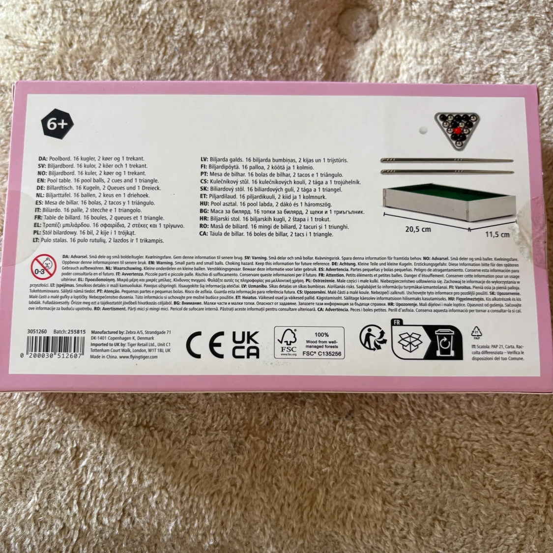 Mini poolbord - 2