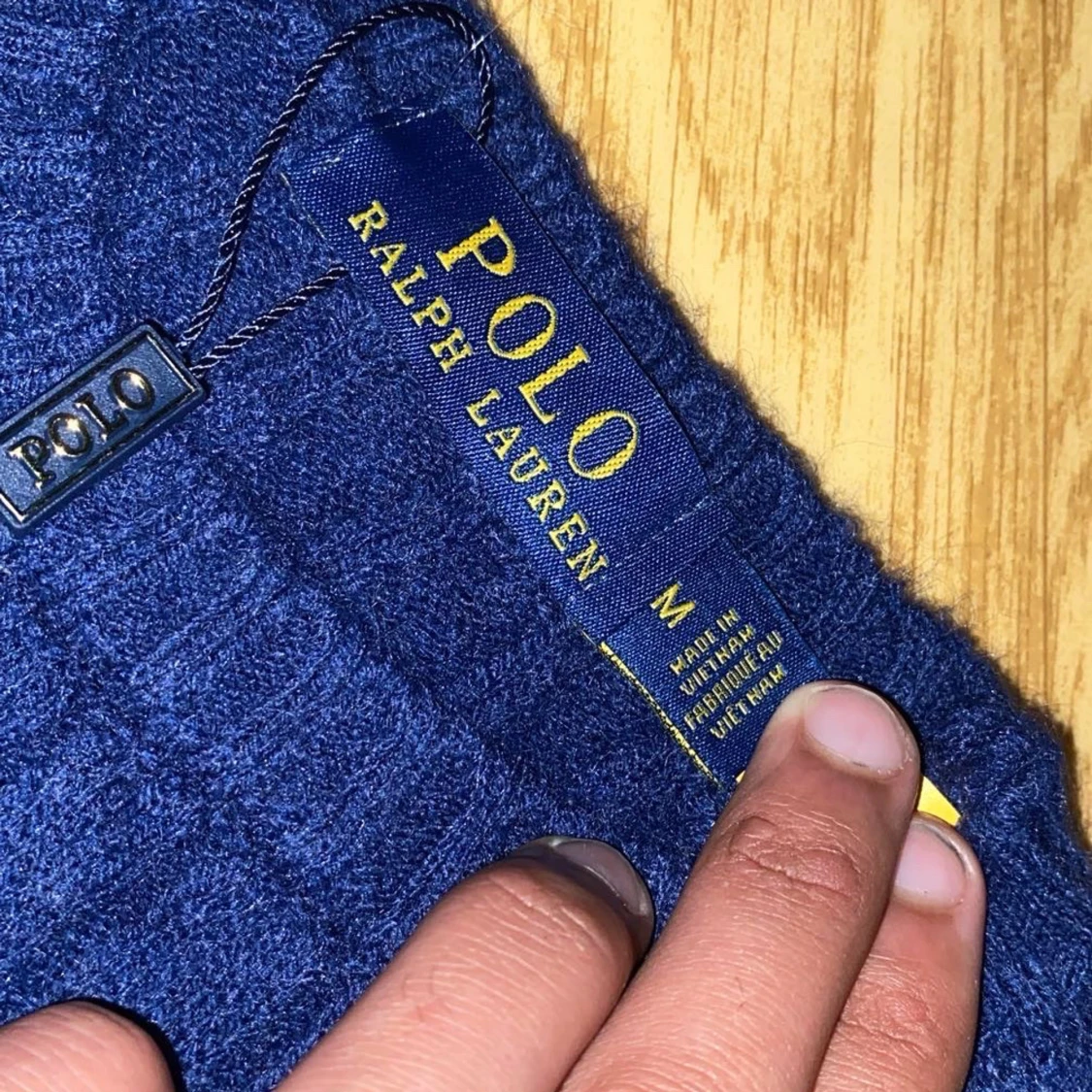 Blå stickad tröja från Polo Ralph Lauren - 1