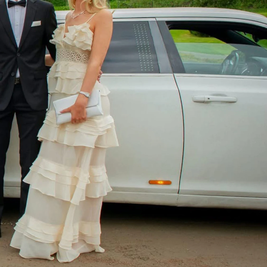 Ljusgul långklänning  - 1